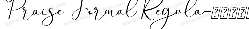 Praise Formal Regula字体转换